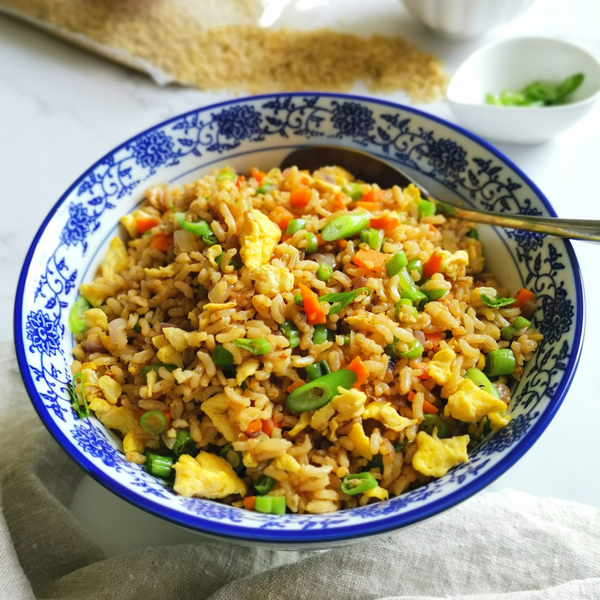 Easy Vegetable Fried Brown Rice with Egg – Radiant Whole Food