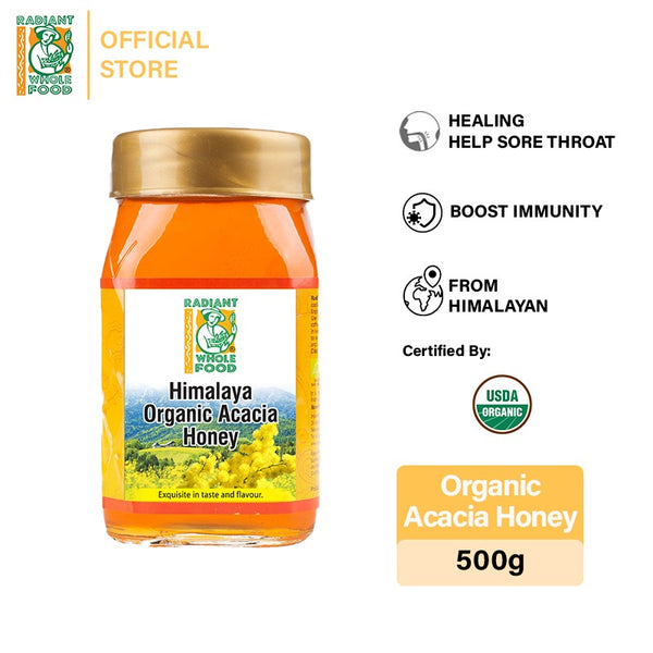 Radiant Organic Acacia Honey 500g