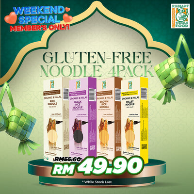 1 set Gluten Free Noodle (Millet, Rice, Brown Rice,Black Rice)