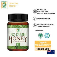 Radiant Organic NZ Bush Honey (500g) Madu Asli Halal