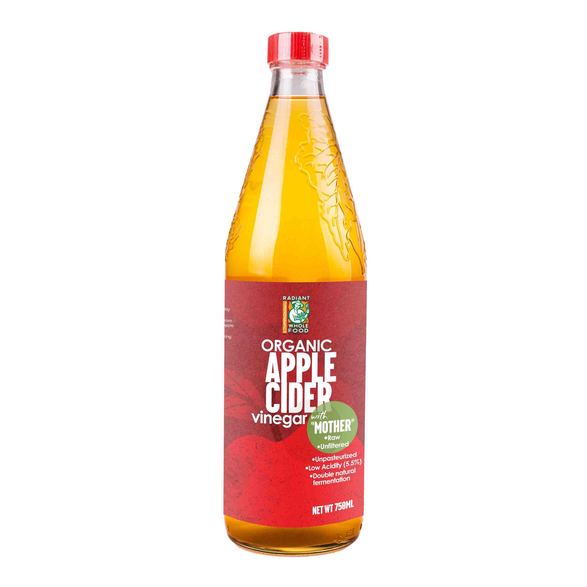 Radiant Organic Apple Cider Vinegar 750ML